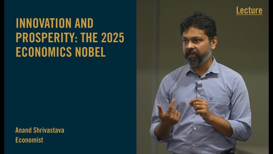 Anand Shrivastava speaking at Science Gallery Bengaluru